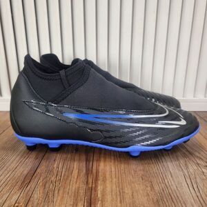 Nike Phantom GX Club DF FG/MG DD9482-040 Women Sz 8 Black Blue Soccer Cleats NEW